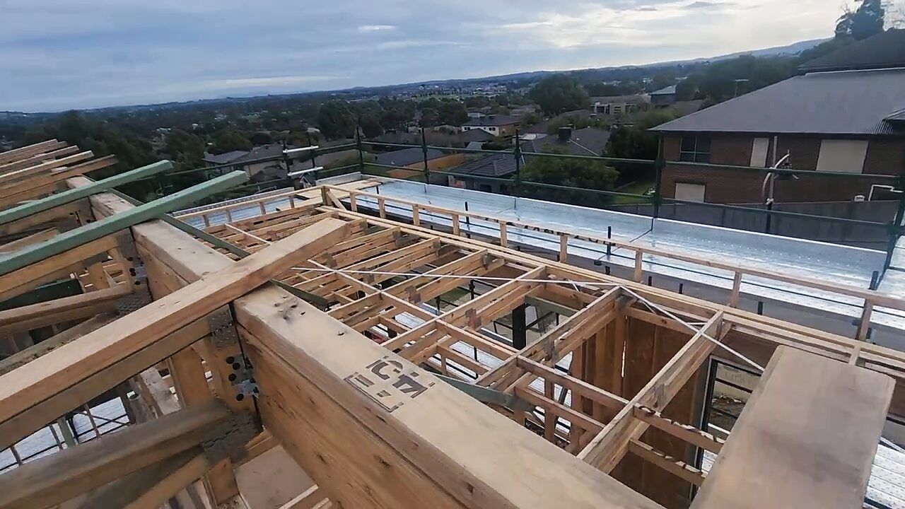 Video thumbnail of upper floor framing walkthrough at Doreen - Master Framers