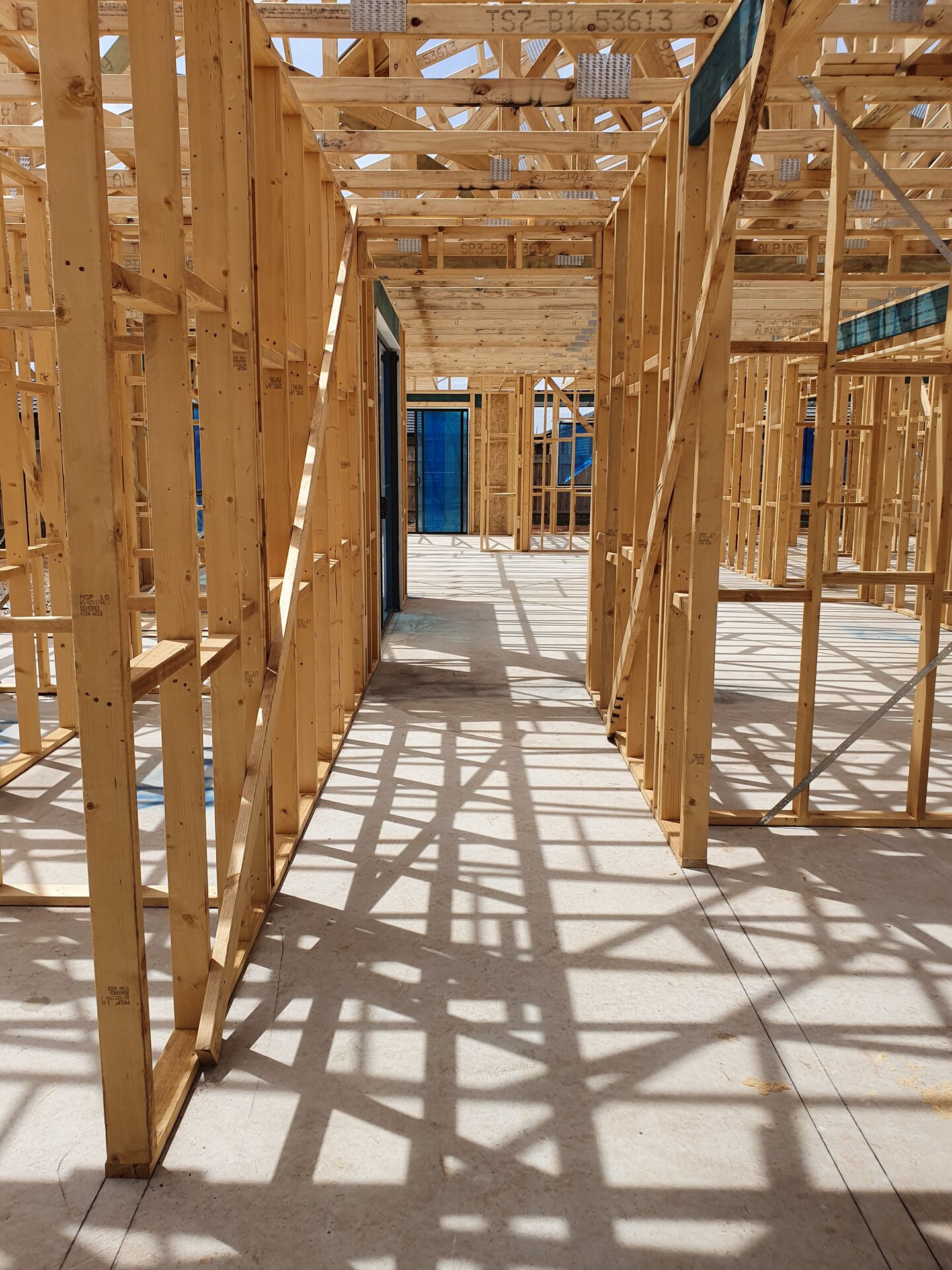 Long Island - Interior Frame Walkthrough - Long Island build carpentry project in Melbourne